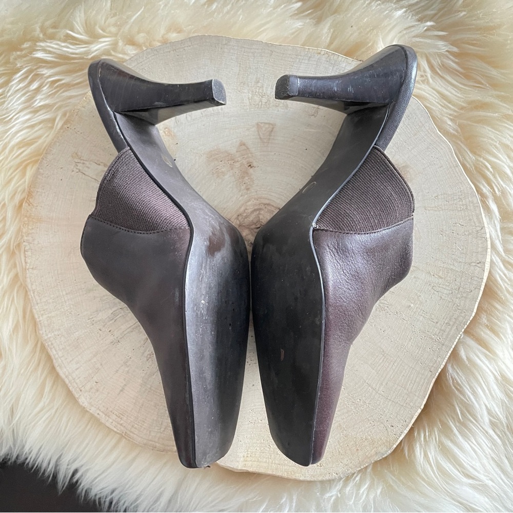 💥✨🌈 3/$25 WORTHINGTON | Leather Slide on Mules with Heel - Picture 3 of 7